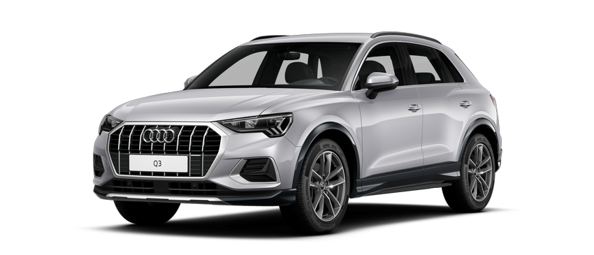 Audi Q3 Schuinvoor Zilver Modelfoto