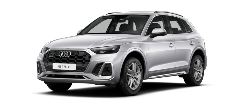 Audi Q5 TFSI E Zilver schuinvoor Modelfoto