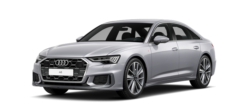 Audi A6 Limousine Zilver schuin voorkant Modelfoto