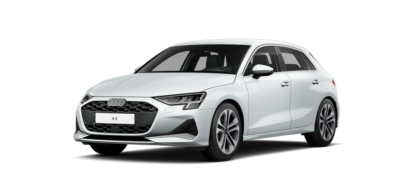 Audi A3 Sportback Wit schuinvoorkant Modelfoto
