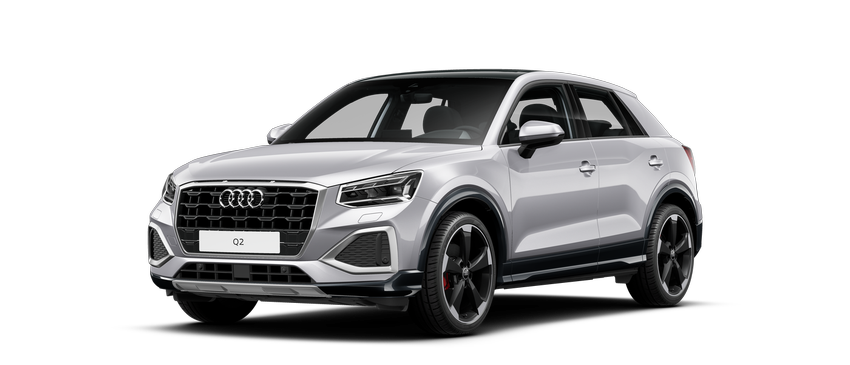 Audi Q2 Zilver schuinvoor Modelfoto